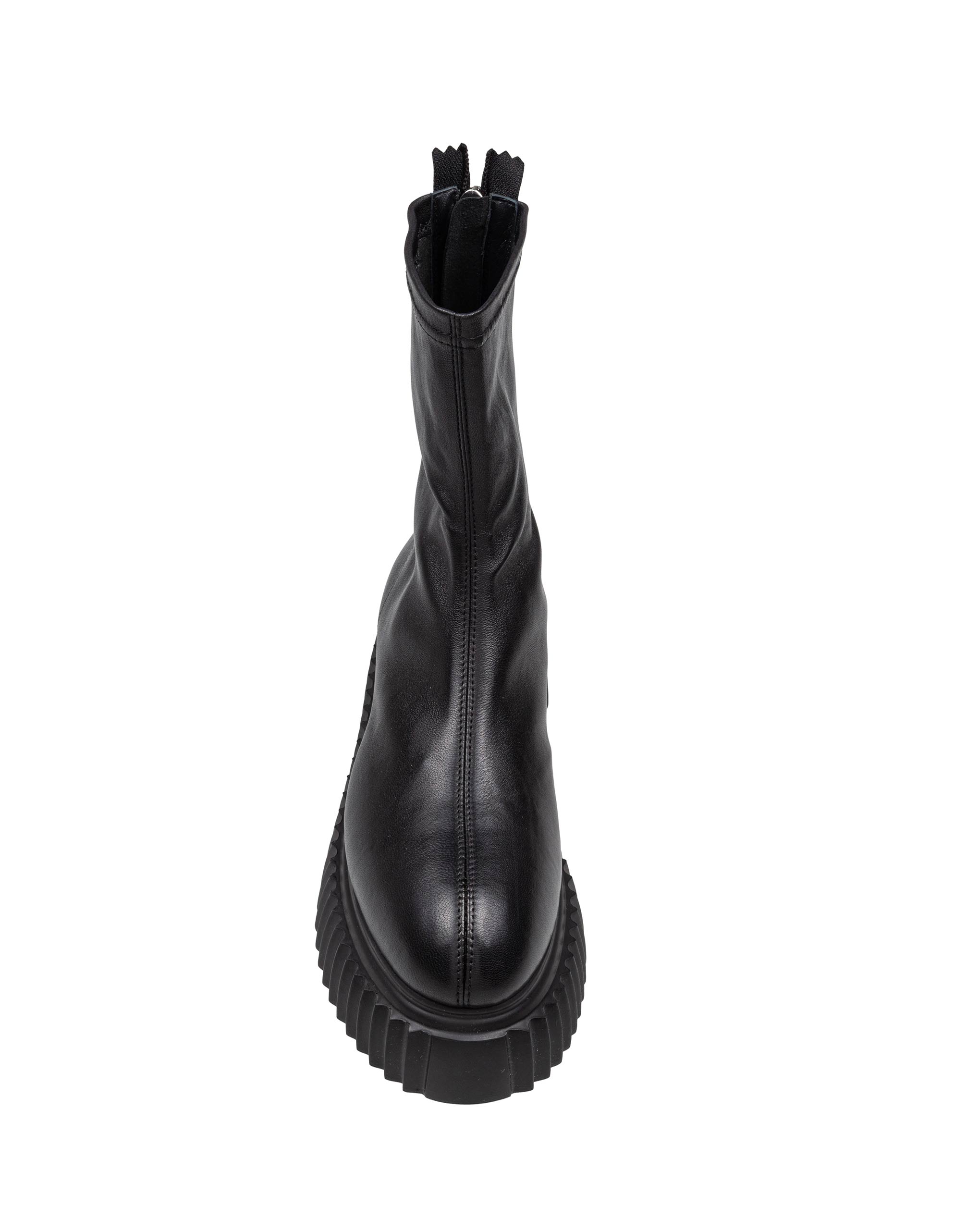 AGL BLACK LEATHER MIRABEL ANKLE BOOT