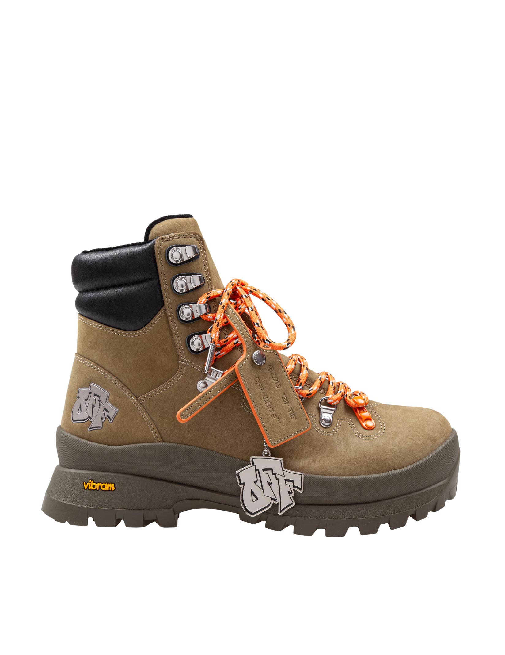 OFF WHITE M-HIKING BOOT COLORE VERDE MILITARE E NERO