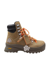 OFF WHITE M-HIKING BOOT COLORE VERDE MILITARE E NERO