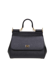 DOLCE & GABBANA BORSA SICILY IN PELLE COLORE NERO