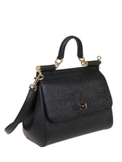 DOLCE & GABBANA BORSA SICILY IN PELLE COLORE NERO