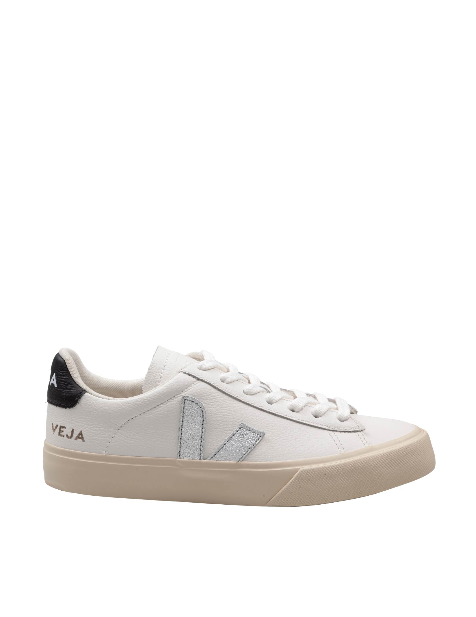 VEJA SNEAKERS CAMPO COLORE BIANCO E ARGENTO