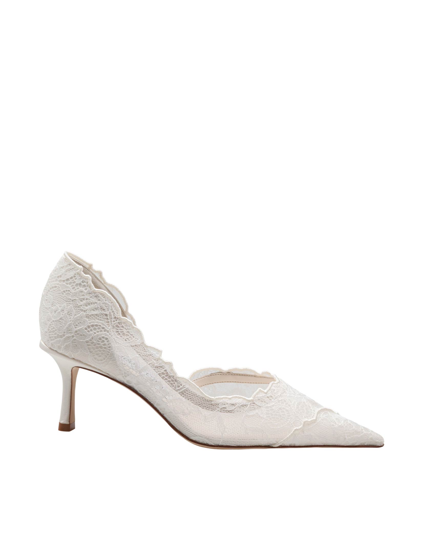 JIMMY CHOO FAIZ PUMP IN PIZZO COLORE IVORY