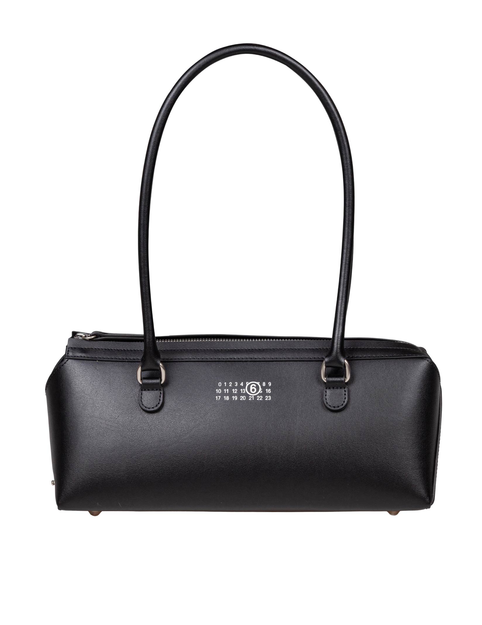 MM6 BORSA A SPALLA BAULETTO IN PELLE COLORE NERO