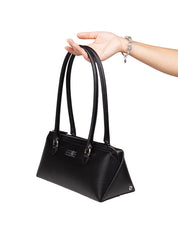 MM6 BORSA A SPALLA BAULETTO IN PELLE COLORE NERO