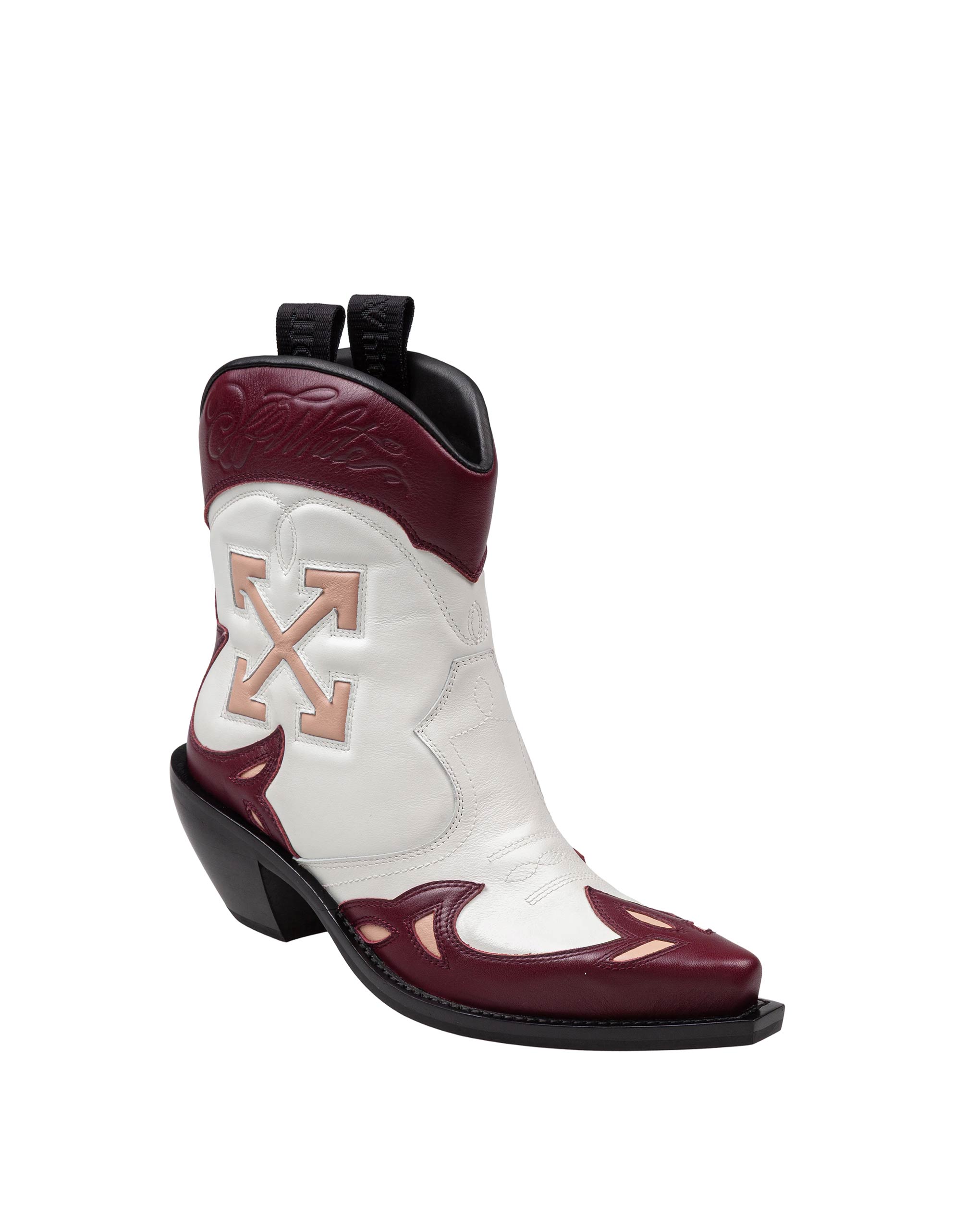 OFF WHITE W-SANTIAG BOOTIE