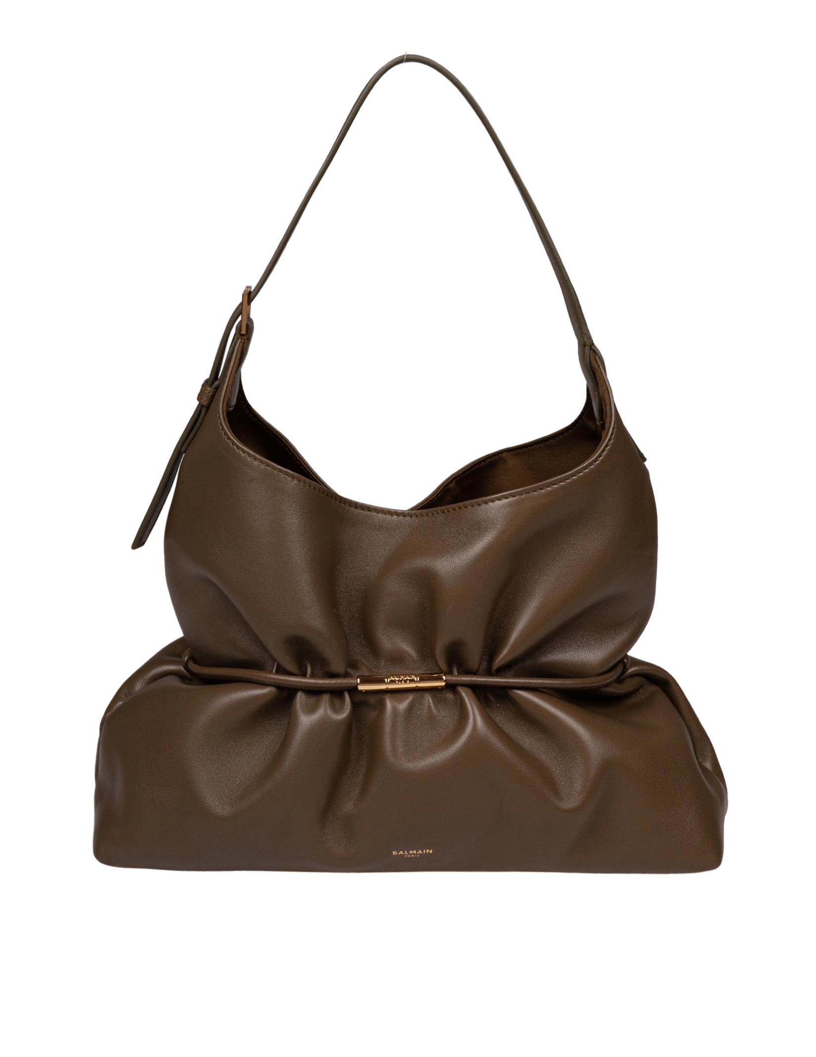 BALMAIN SPHYNX BORSA MEDIA COLORE DARK OLIVE