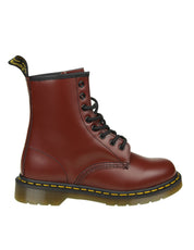 DR. MARTENS 1460 SMOOTH CHERRY RED LEATHER BOOTS