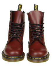 DR. MARTENS 1460 SMOOTH CHERRY RED LEATHER BOOTS
