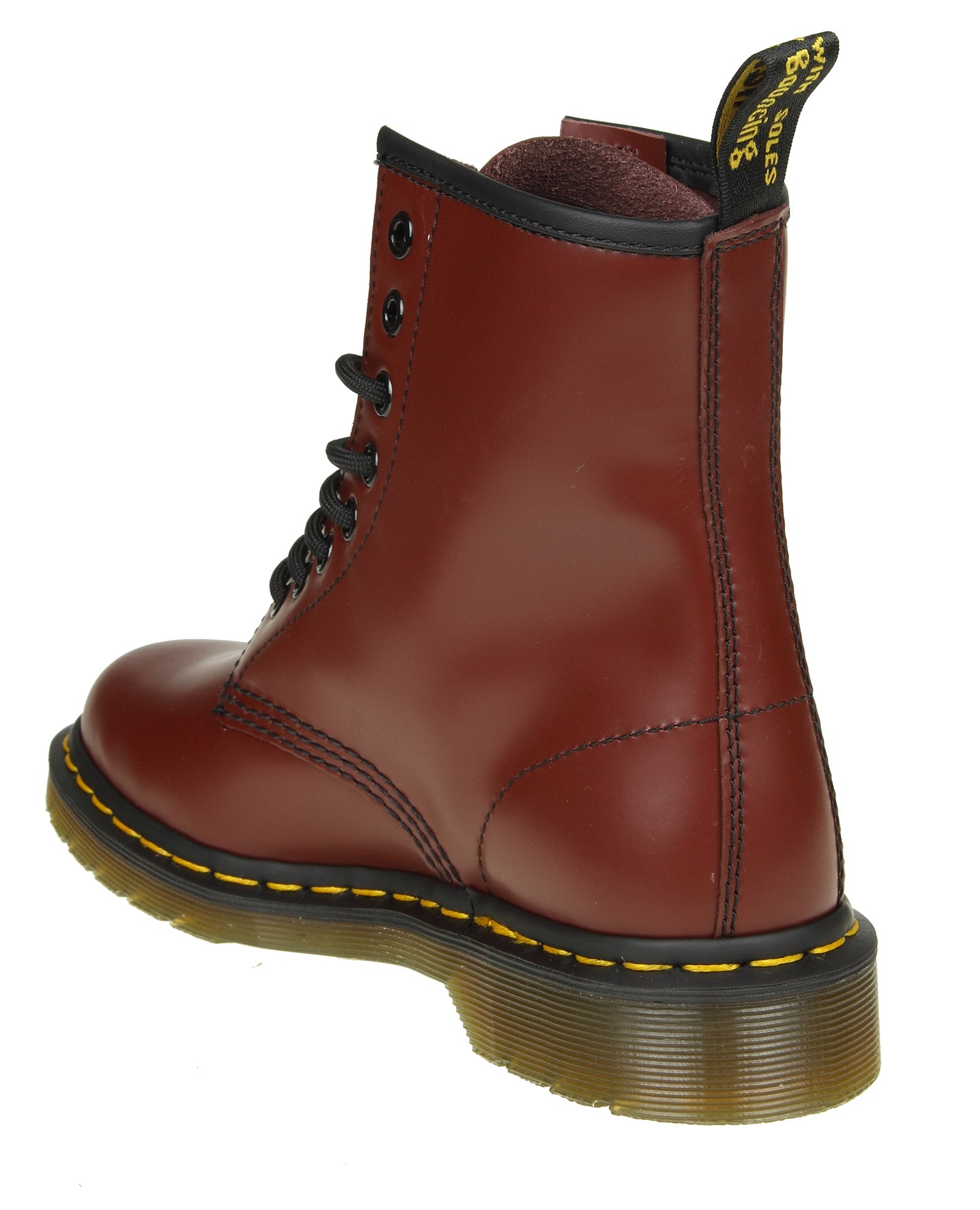 DR. MARTENS 1460 SMOOTH CHERRY RED LEATHER BOOTS