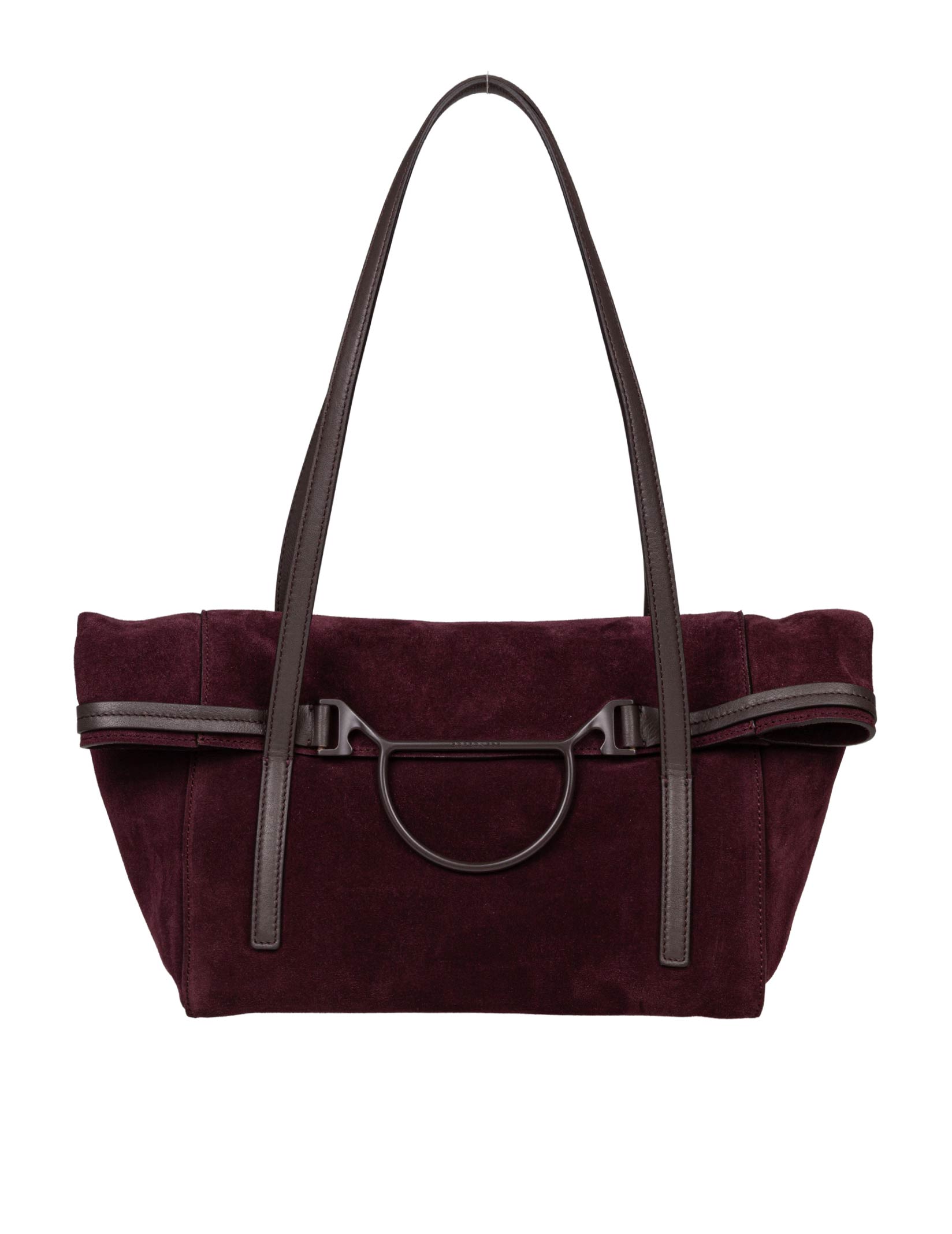 BORBONESE WAVW SUEDE SHOPPING BAG