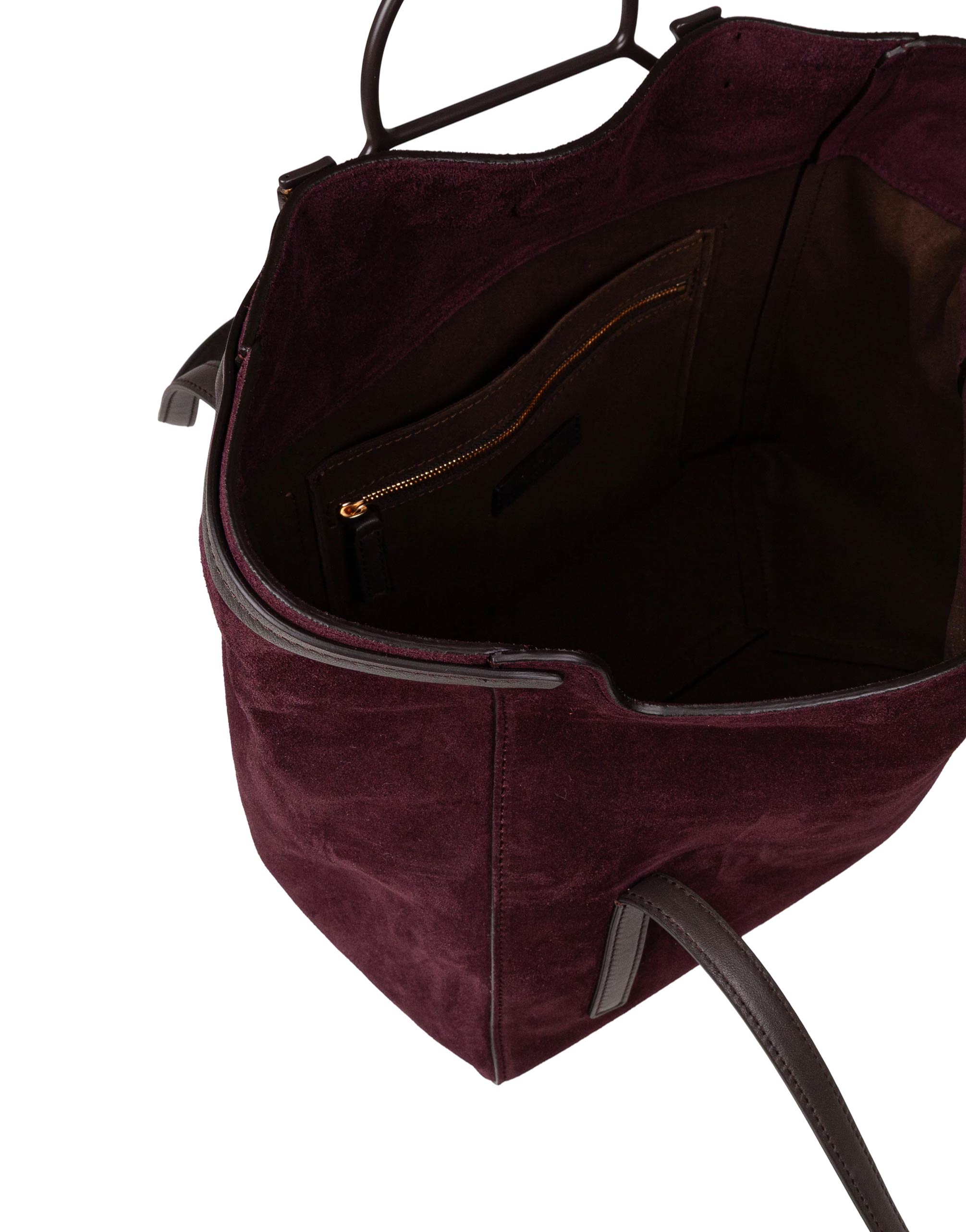 BORBONESE WAVW SUEDE SHOPPING BAG