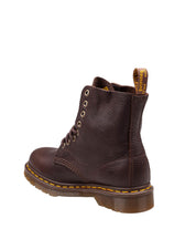 DR. MARTENS 1460 PASCAL ANKLE BOOTS IN BROWN