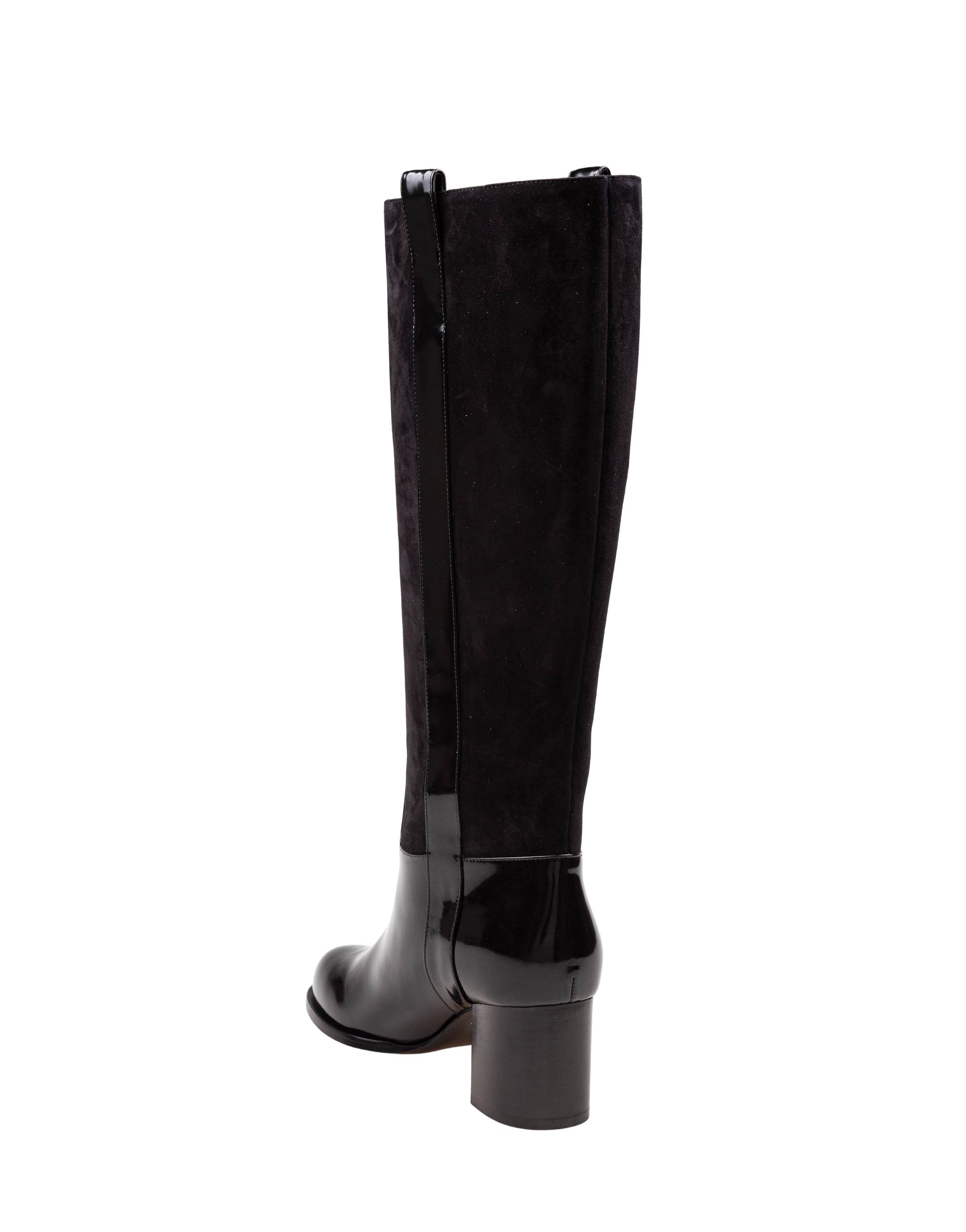 DOLCE & GABBANA SUEDE RIDING BOOT BLACK