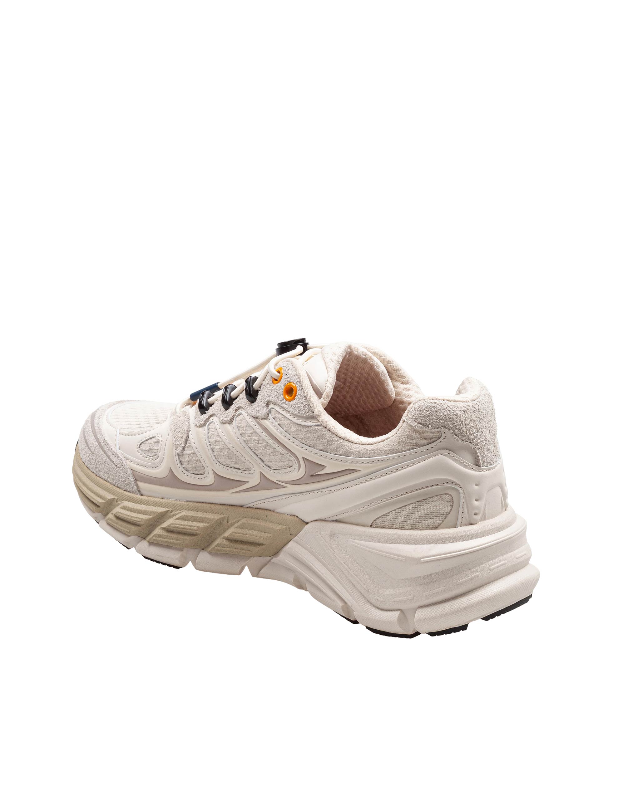 BARRACUDA SNEAKERS ROUNDONE IN TESSUTO E SUEDE COLORE MARMO