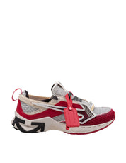 OFF WHITE SNEAKERS SPACE MEMO IN MESH ROSSO E NERO