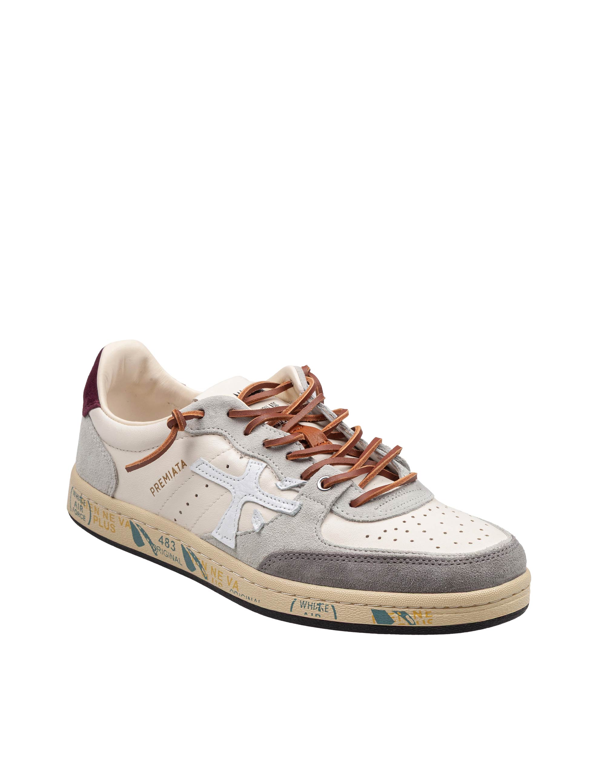 PREMIATA SNEAKERS  CLAY IN PELLE E SUEDE