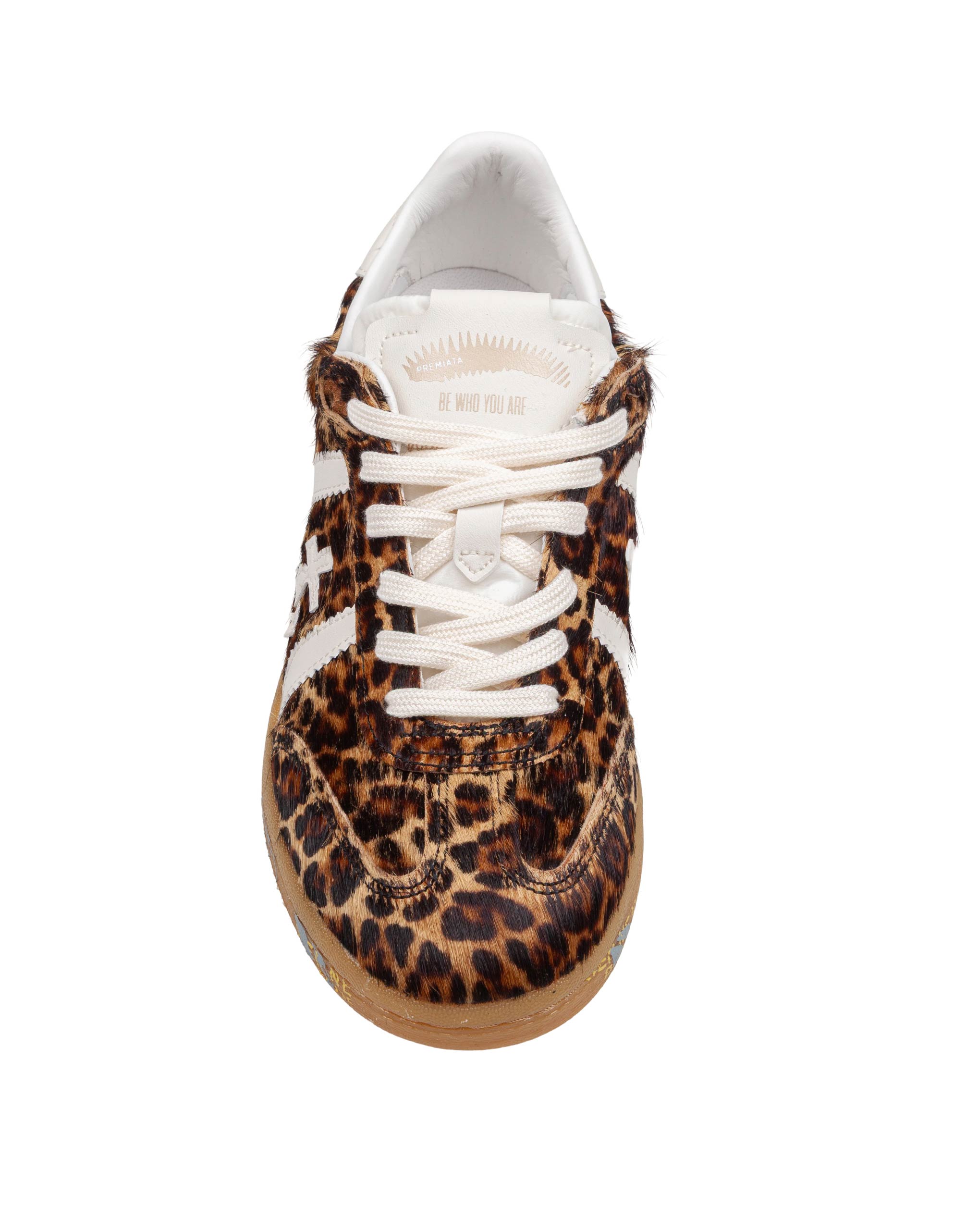 PREMIATA BONNIE SNEAKERS IN LEOPARD PRINT PONY HAIR