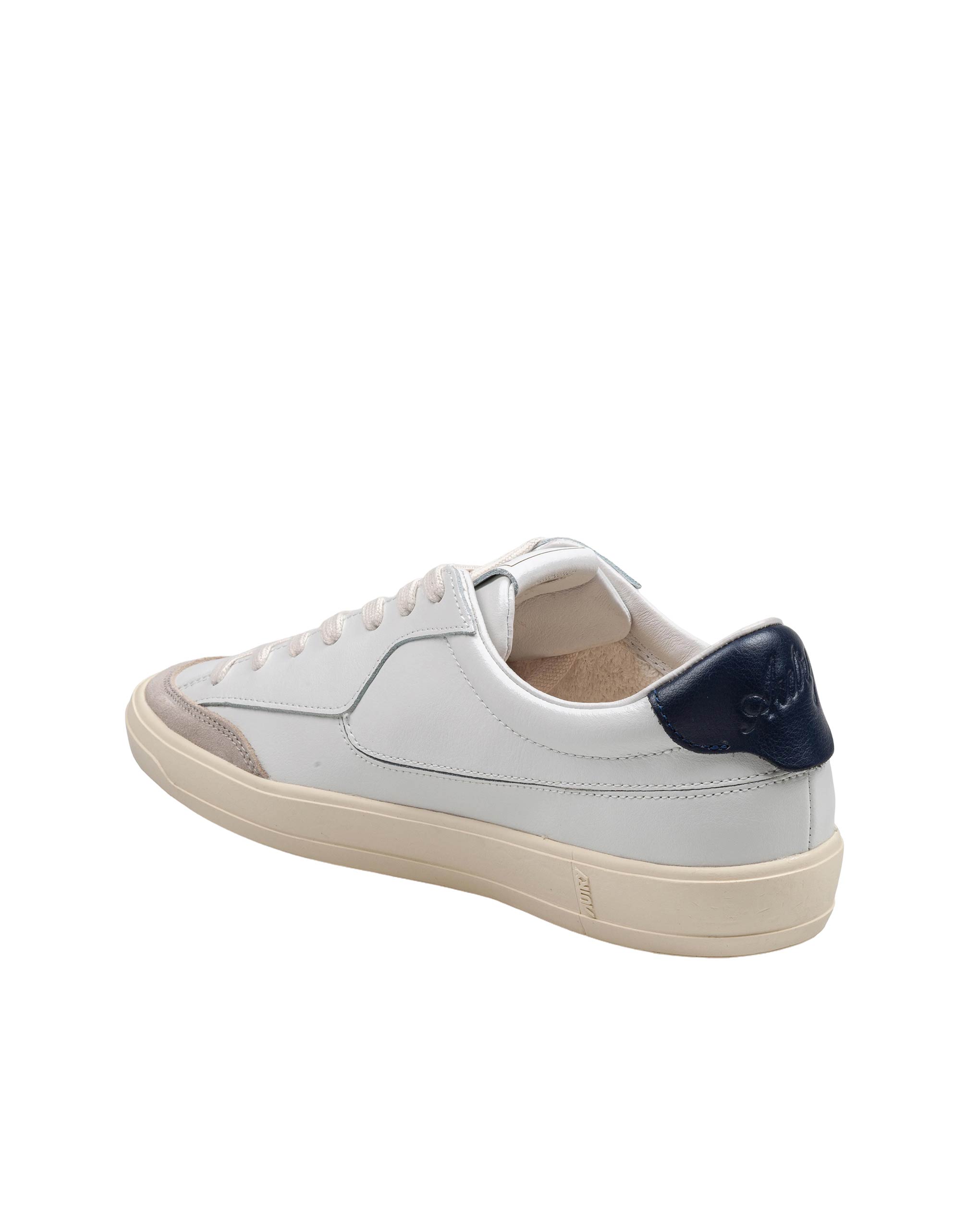 AUTRY SNEAKERS WINDSCAPE IN WHITE/BLUE LEATHER