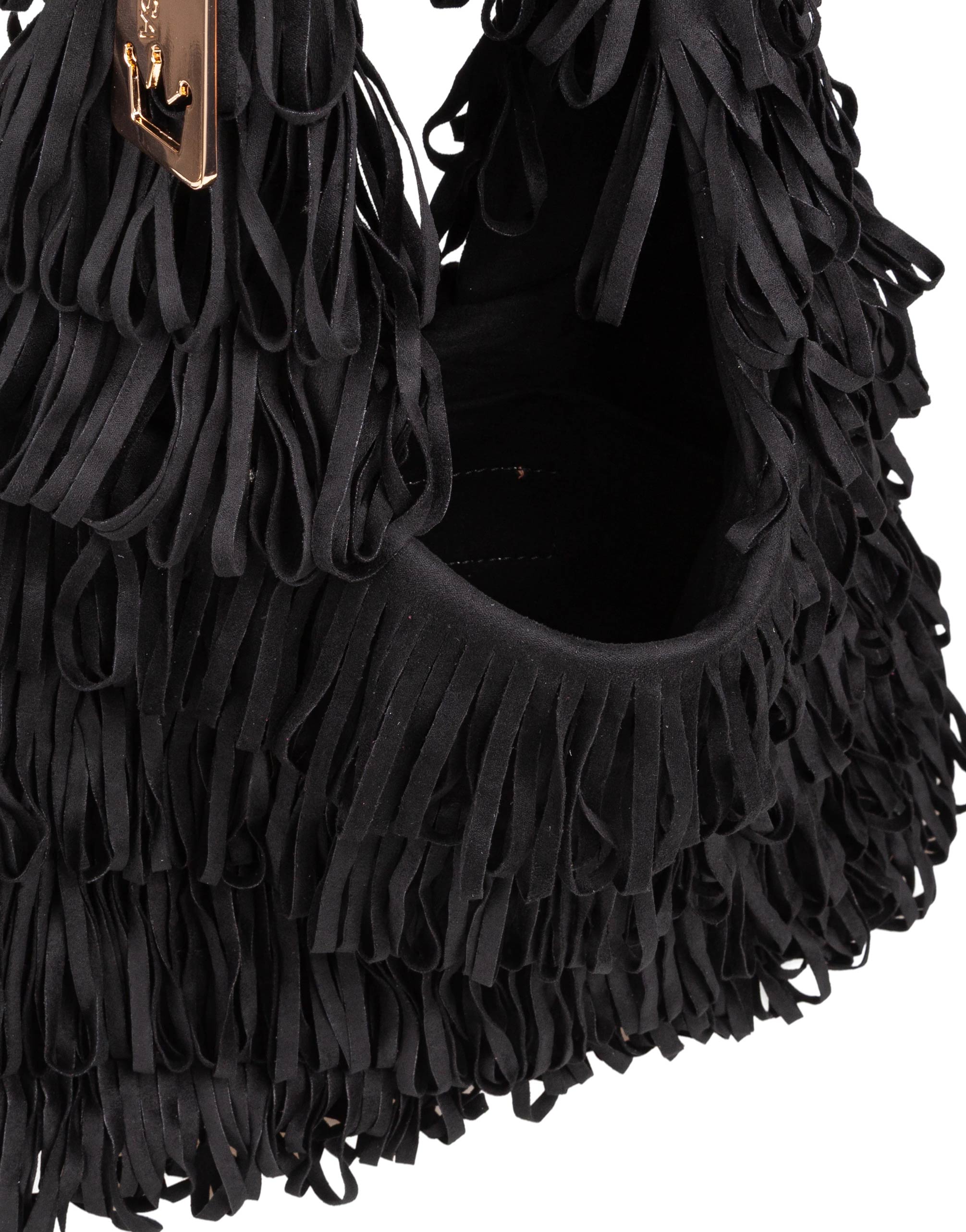 LA MILANESA BORSA A SPALLA CAPUCINE COLORE NERO