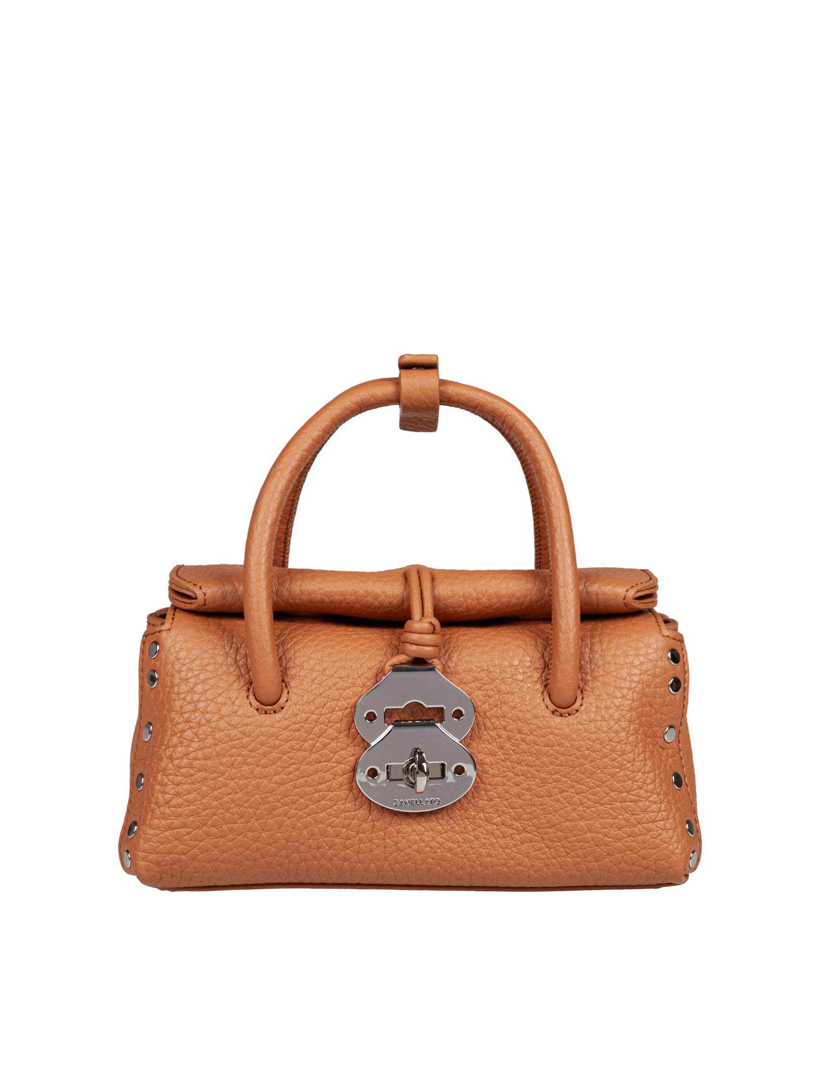 ZANELLATO BORSA A MANO DOTTA BABY IN PELLE COLORE CUOIO