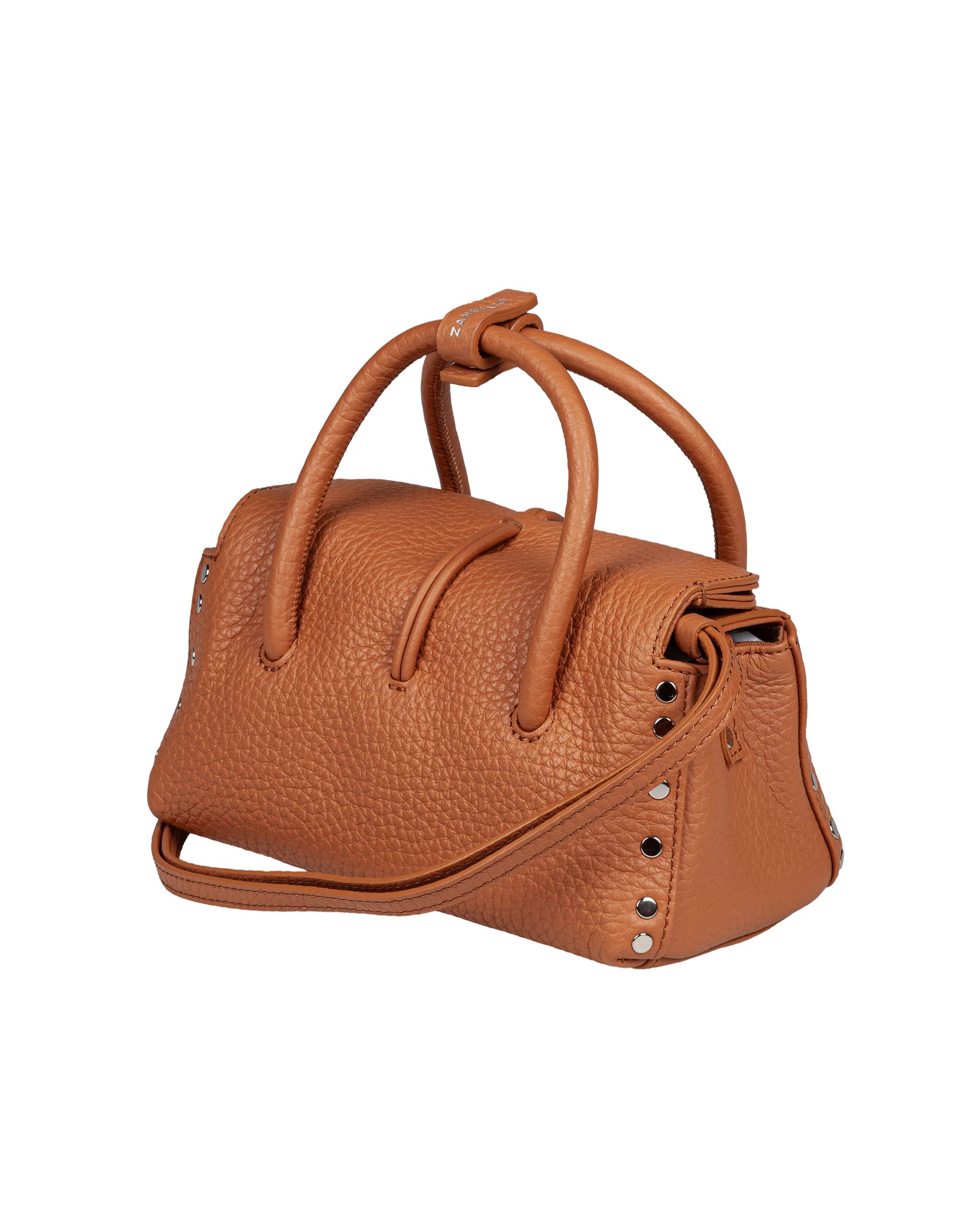 ZANELLATO BORSA A MANO DOTTA BABY IN PELLE COLORE CUOIO