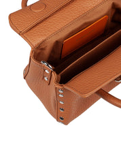 ZANELLATO BORSA A MANO DOTTA BABY IN PELLE COLORE CUOIO