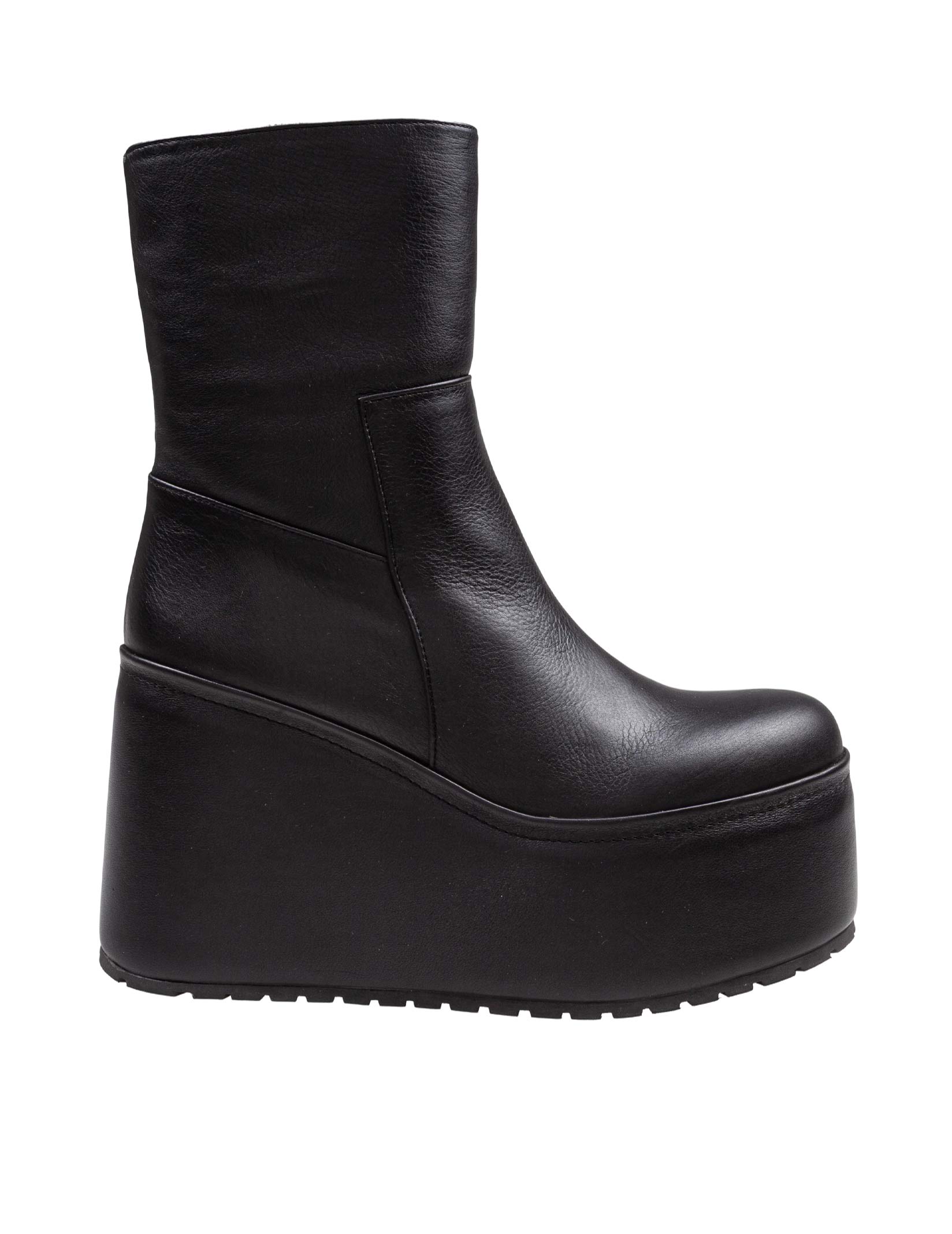 PALOMA BARCELO' STIVALETTO BARTA IN NAPPA NERO