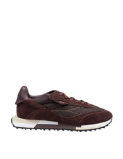 GHOUD SNEAKERS RUSH M9 LOW IN NYLON E SUEDE COLORE CACAO