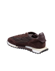 GHOUD SNEAKERS RUSH M9 LOW IN NYLON E SUEDE COLORE CACAO