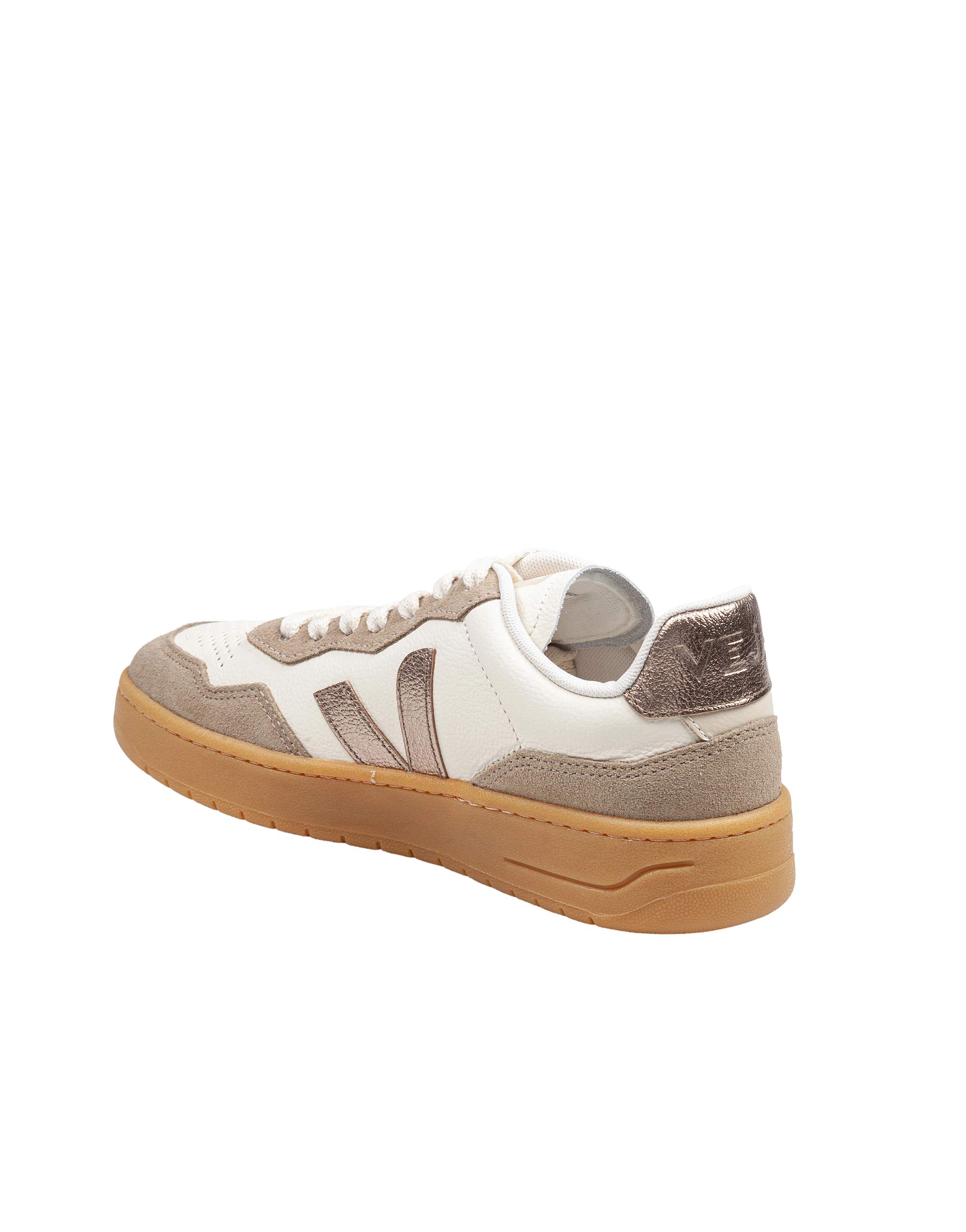 VEJA SNEAKERS V-90 IN PELLE COLORE BRONZO