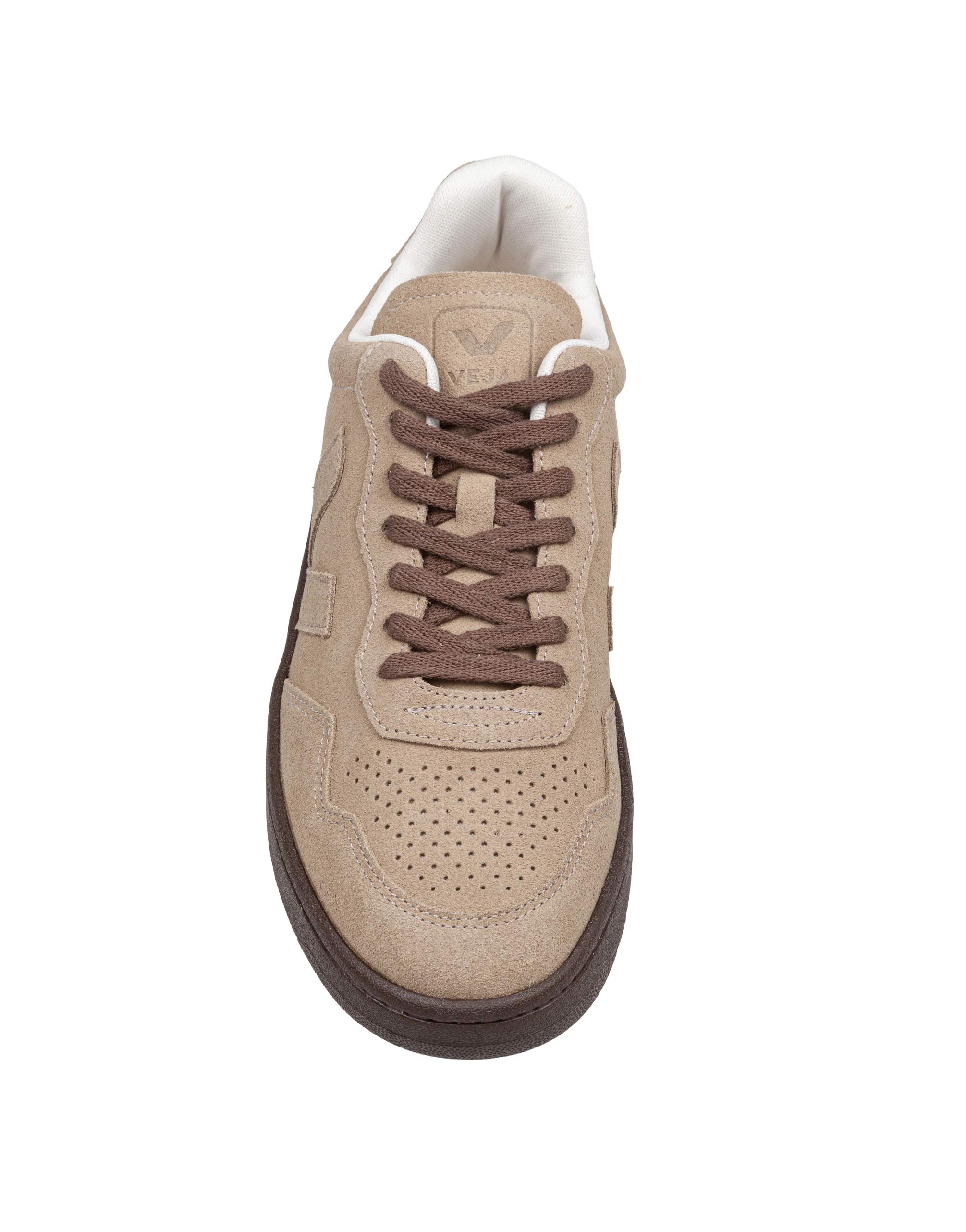 VEJA V-90 TAUPE SUEDE SNEAKERS