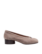 MAISON MARGIELA TABI BALLERINAS NEW H30 IN TAUPE SUEDE