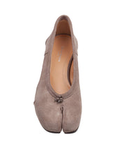 MAISON MARGIELA TABI BALLERINAS NEW H30 IN TAUPE SUEDE