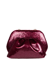 THEMOIRè BIOS CLUTCH PICCOLA IN LUREX COLORE BORDEAUX