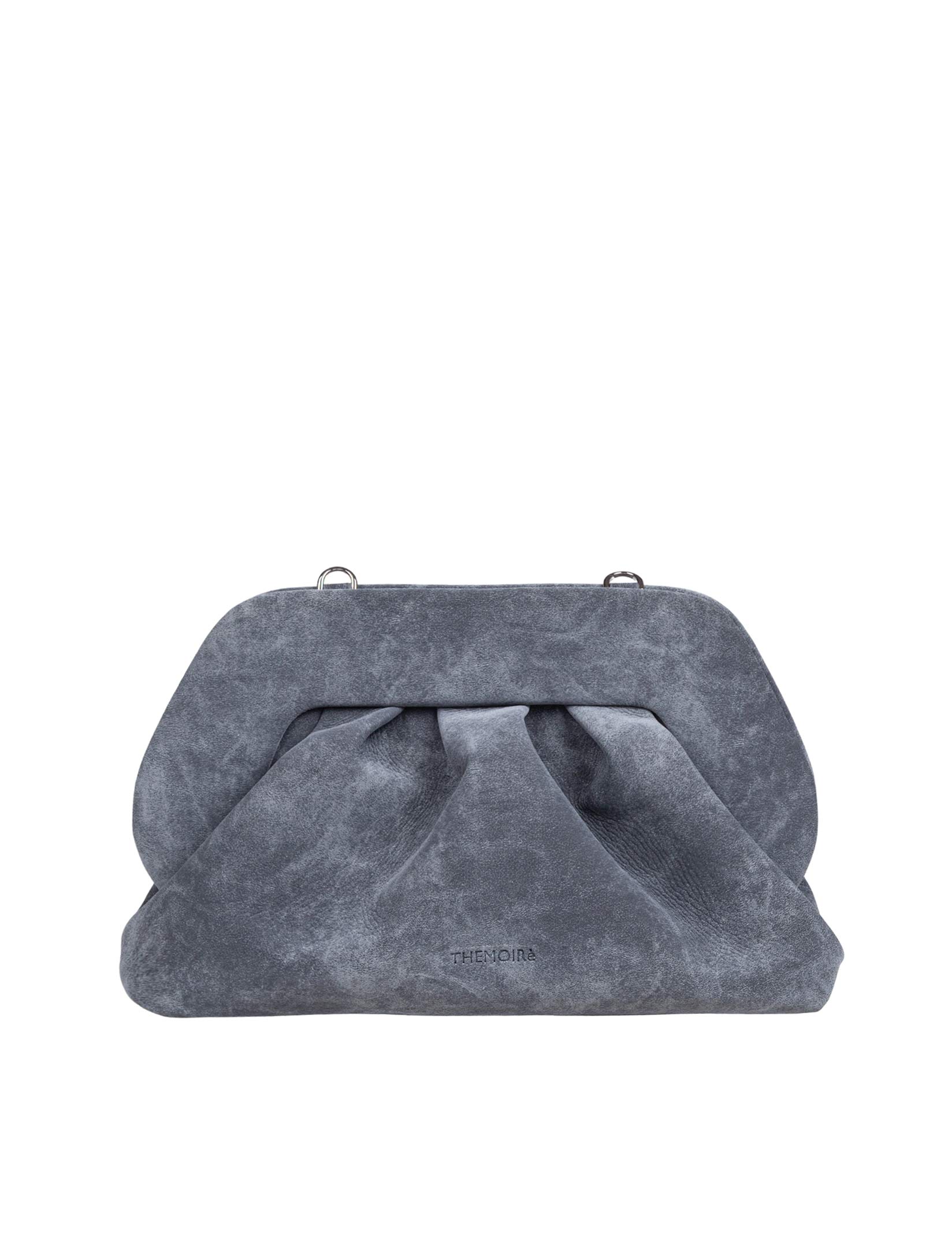 THEMOIRè BIOS POCHETTE MEDIUM NABUK BOTTALATO COLORE ANTACITE