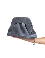 THEMOIRè BIOS POCHETTE MEDIUM NABUK BOTTALATO COLORE ANTACITE
