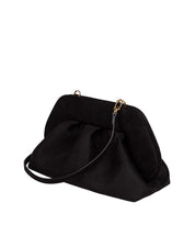 THEMOIRè BIOS MEDIUM CLUTCH IN SUEDE COLORE NERO