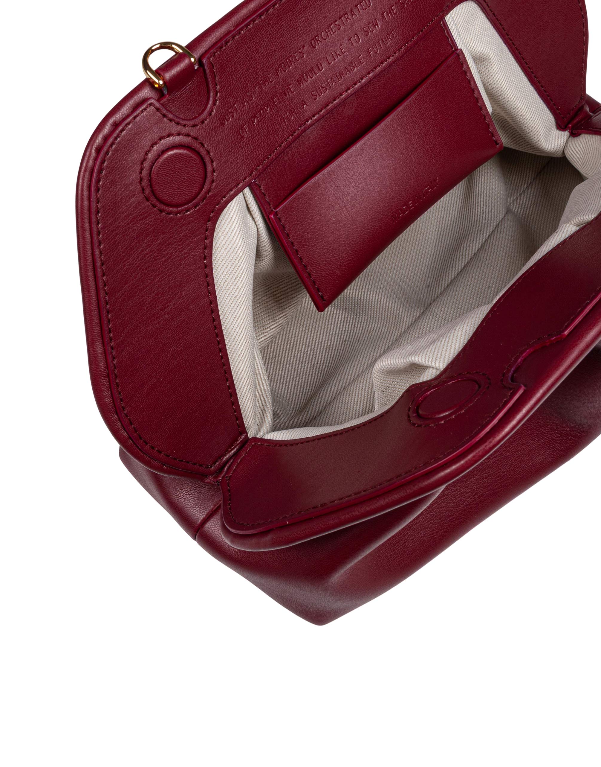 THEMOIRè BIOS MEDIUM IN TESSUTO VEGANO COLORE TAWNY