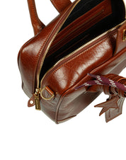 GOLDEN GOOSE BORSA A MANO VITA BAG IN PELLE COLORE CUOIO