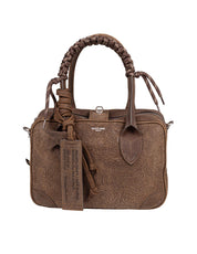 GOLDEN GOOSE BORSA VITA BAG IN SUEDE COLORE VERDE MILITARE