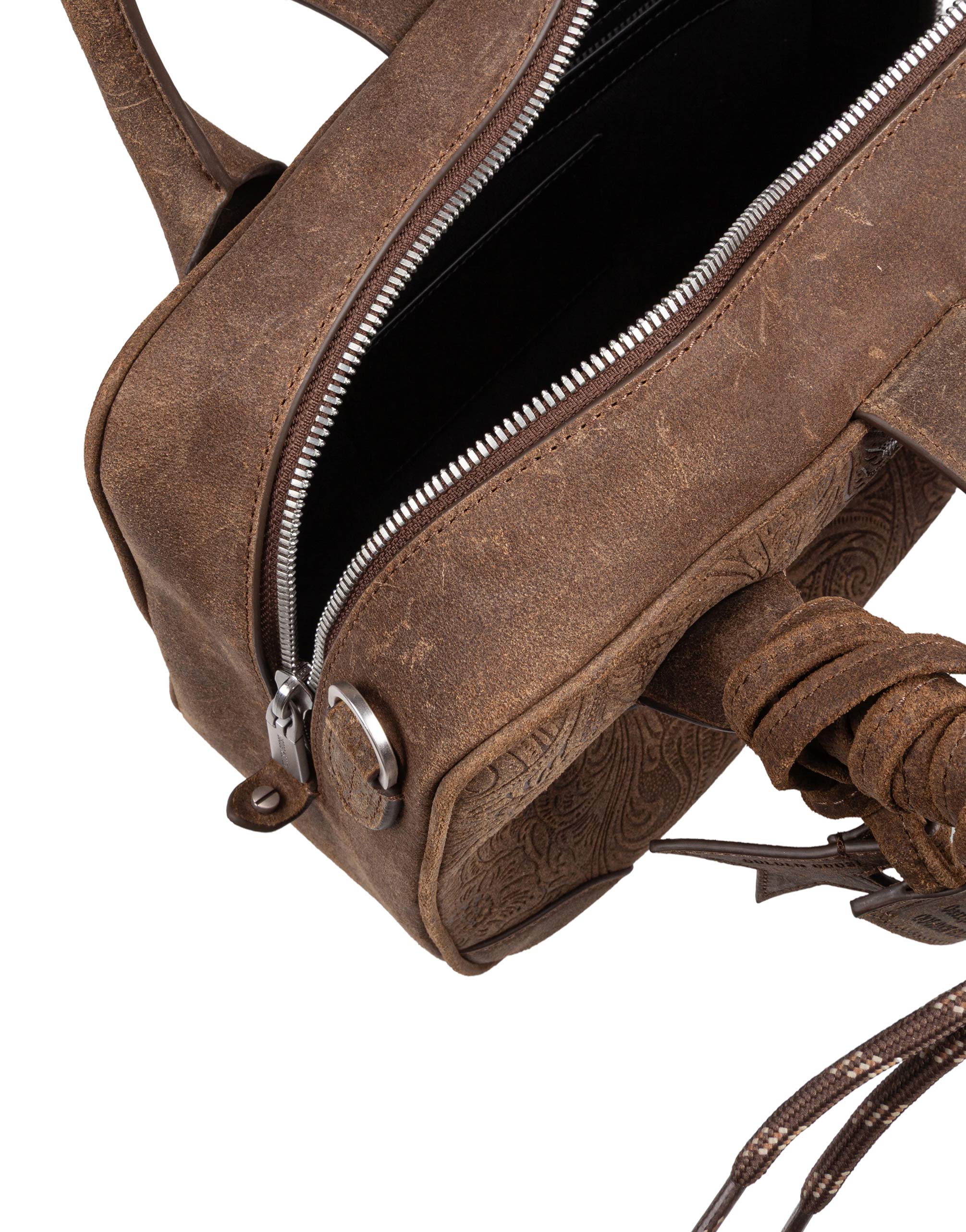 GOLDEN GOOSE BORSA VITA BAG IN SUEDE COLORE VERDE MILITARE