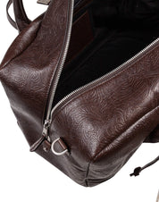 GOLDEN GOOSE BORSA A MANO VITA MEDIUM IN PELLE MOGANO