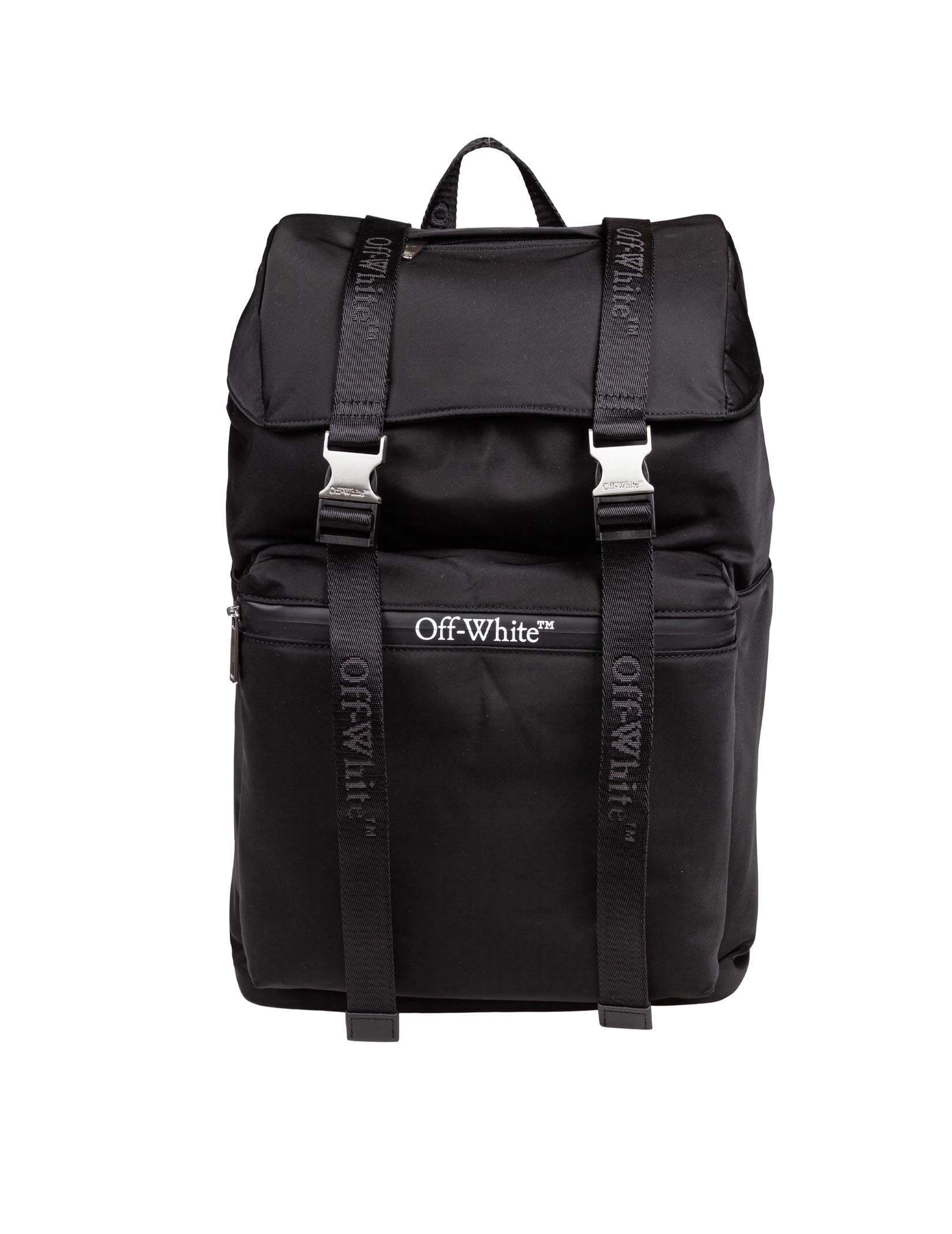 OFF-WHITE BLACK NYLON BACKPACK