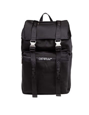 OFF-WHITE BLACK NYLON BACKPACK