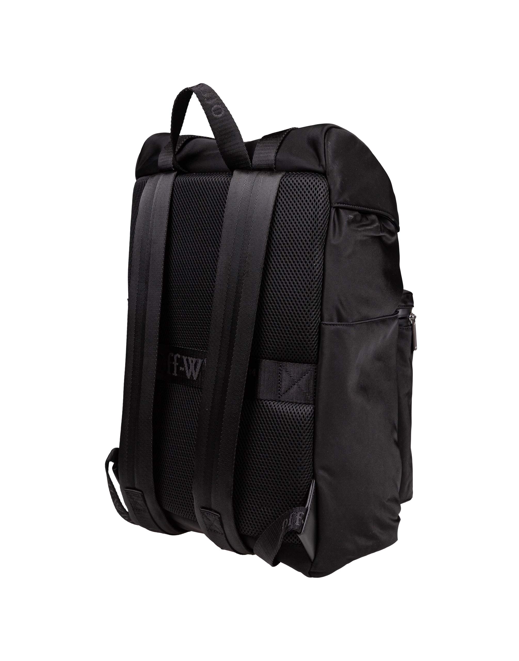 OFF-WHITE BLACK NYLON BACKPACK