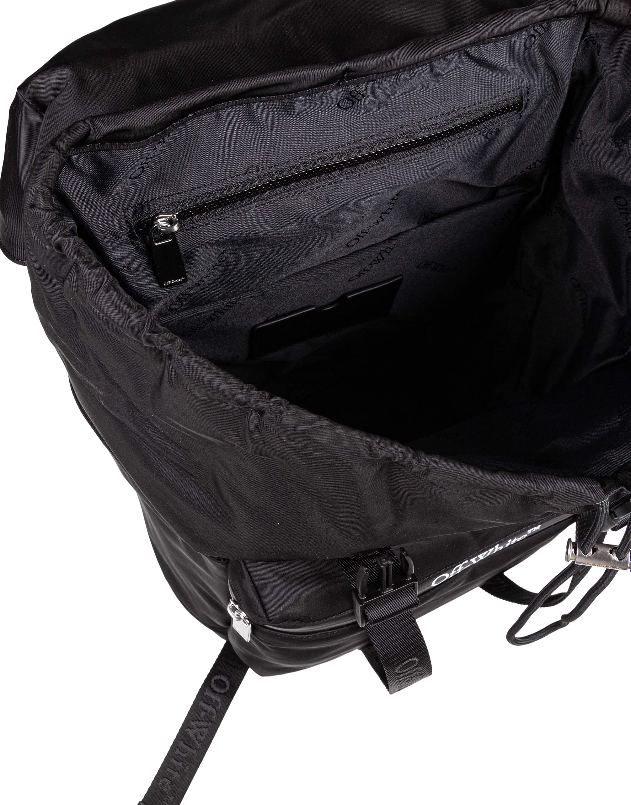 OFF-WHITE BLACK NYLON BACKPACK