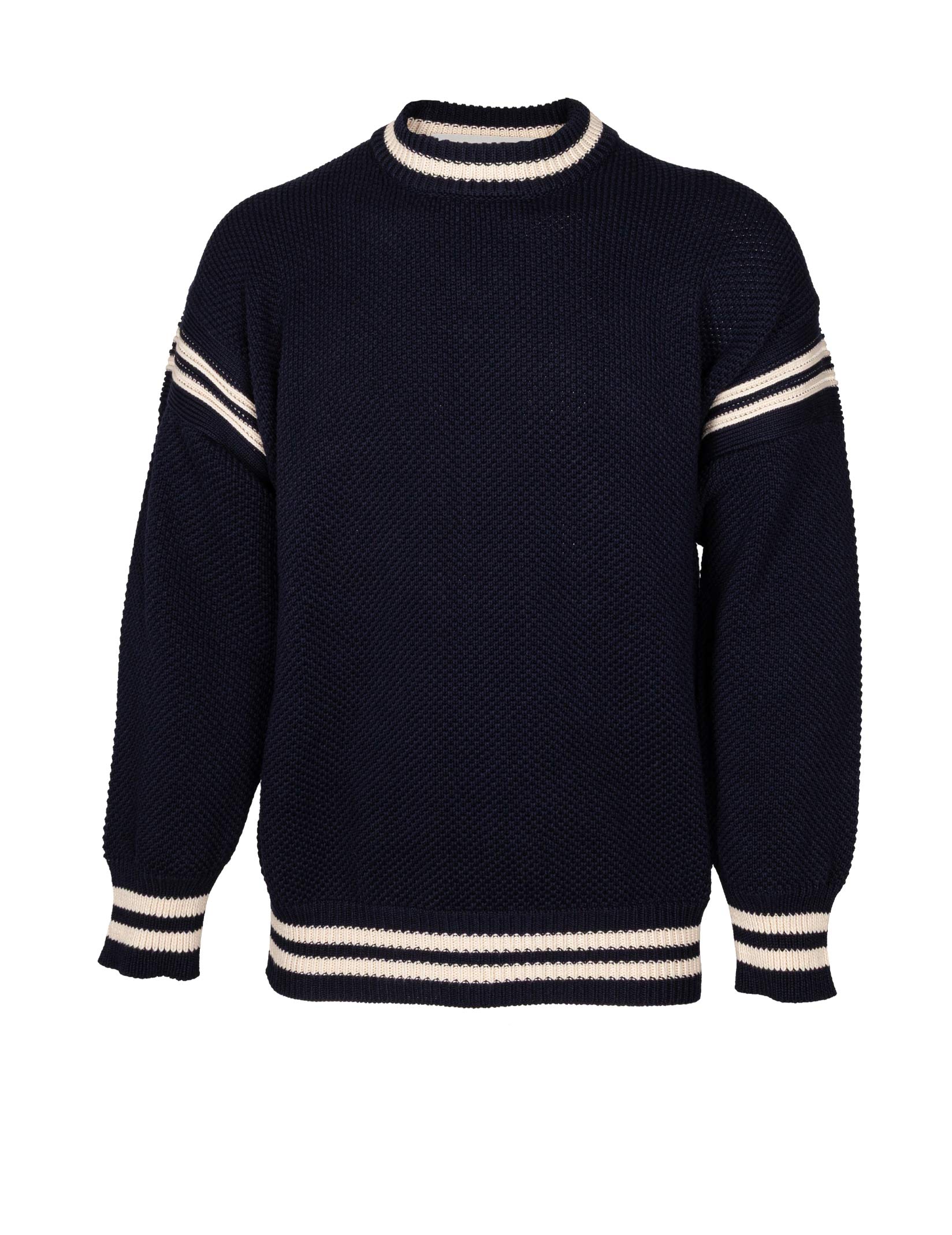 GOLDEN GOOSE MAGLIONE IN COTONE BLU