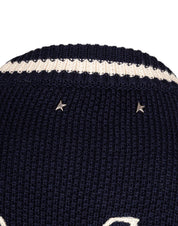 GOLDEN GOOSE MAGLIONE IN COTONE BLU