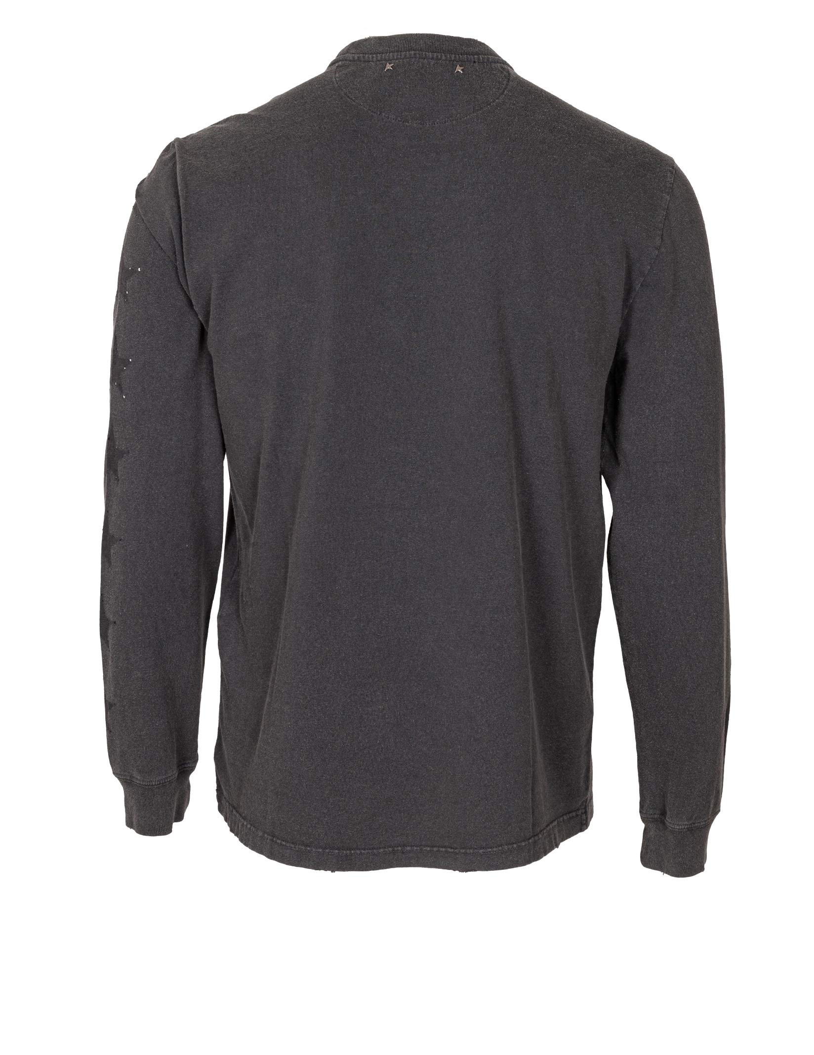 GOLDEN GOOSE T-SHIRT IN JERSEY COLORE ANTRACITE